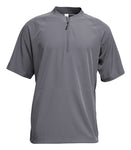 BAW CJ136 Charcoal Short Sleeve 1/4 Zip