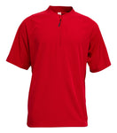 BAW CJ136 Red Short Sleeve 1/4 Zip