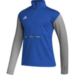 Adidas HI0696 Team Royal/Medium Grey 1/4 Zip Pullover Team Issue